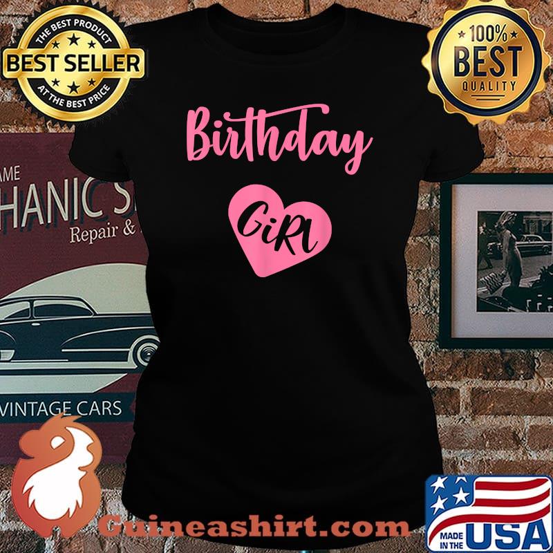 Birthday Girl Heart T-Shirt Laides tee