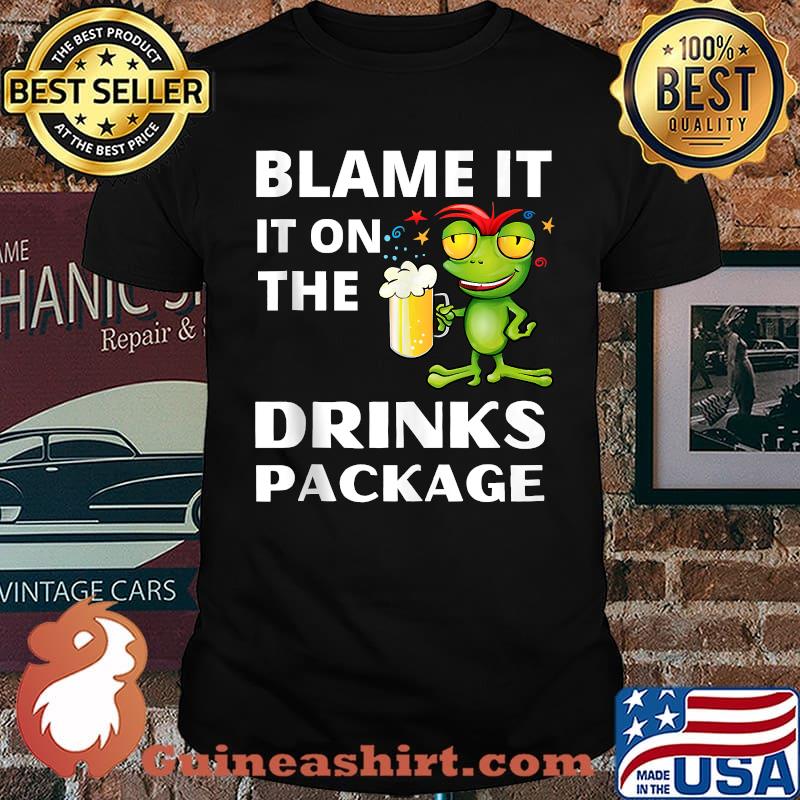 Blame it on the drinks package cruise holiday clothing T-Shirt