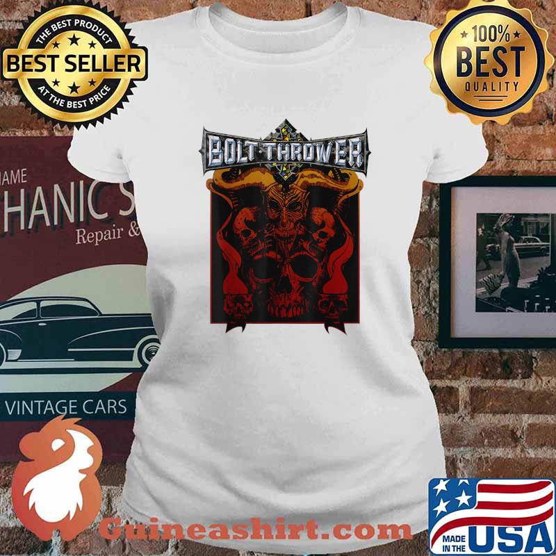 Bolts Cenotaph Horror Skull Halloween T-Shirt Ladies tee