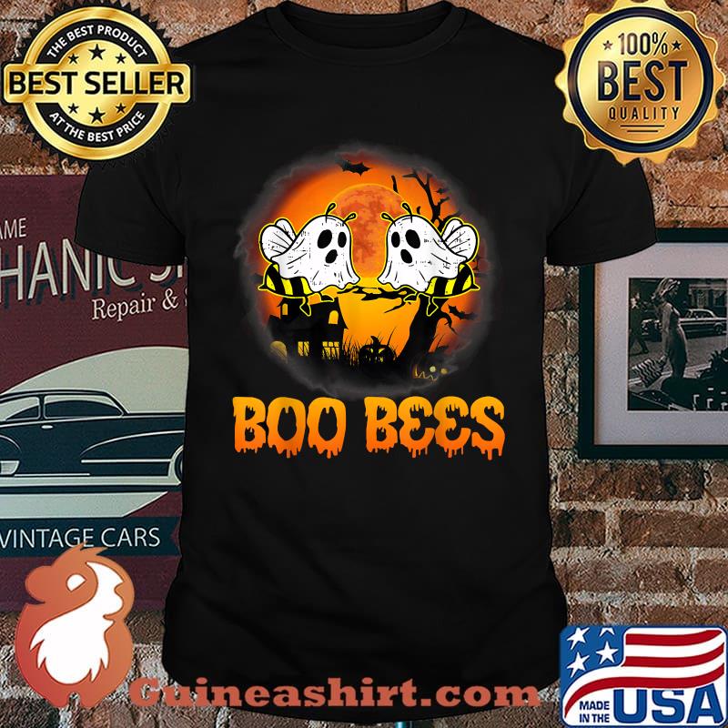 Boo Bee Ghost Moon Halloween T-Shirt