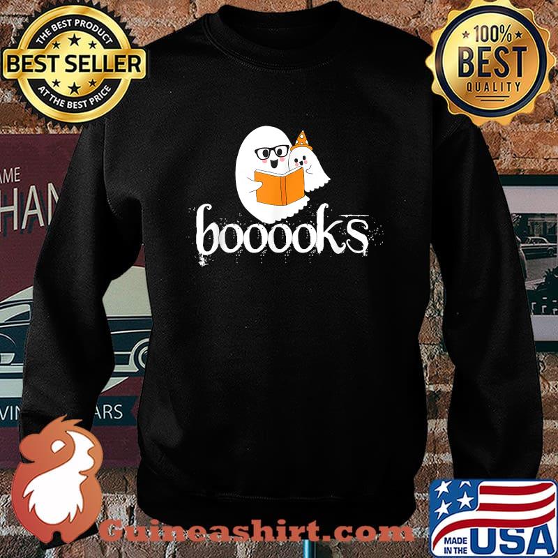 Booooks Halloween Ghost Reading Library Books T-Shirt Sweater