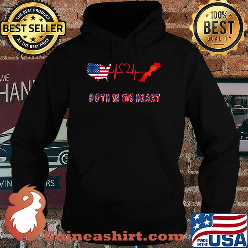 Both in my heart Morocco American flag T-Shirt Hoodie