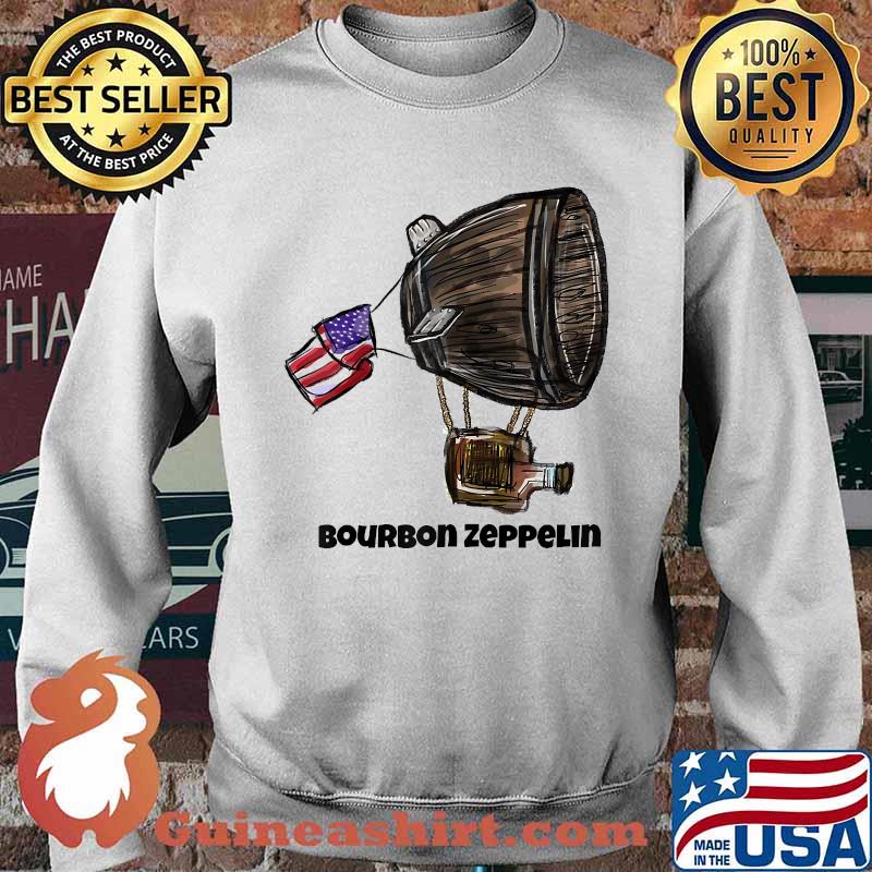 Bourbon Zeppelin Logo Usa Flag T-Shirt Sweater