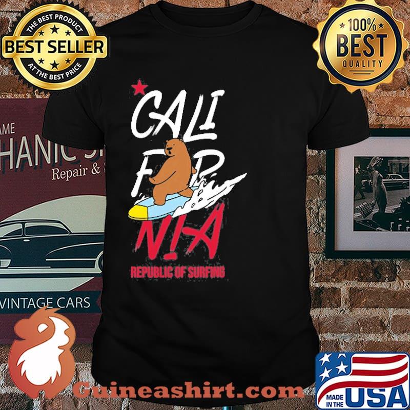 California Republic State Bear Surf Shirt