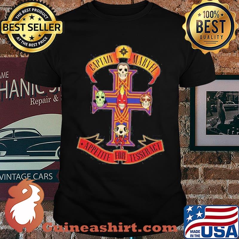 Captain marvel Appetite for Tesseract skull shirt