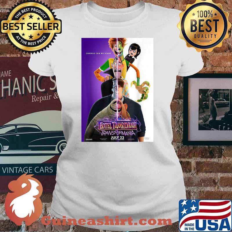 Change Can Be Scary Hotels Transylvanias Posters T-Shirt Ladies tee