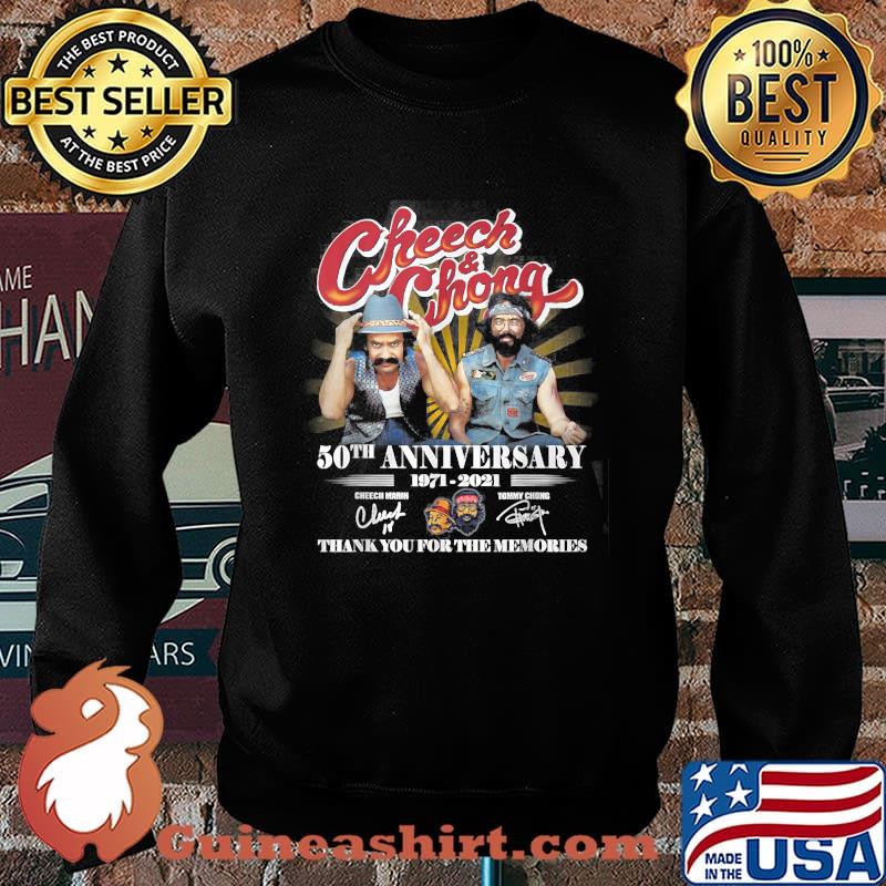 Cheech & ChongThank 50th anniversary thank you for the memories signatures T-Shirt Sweater