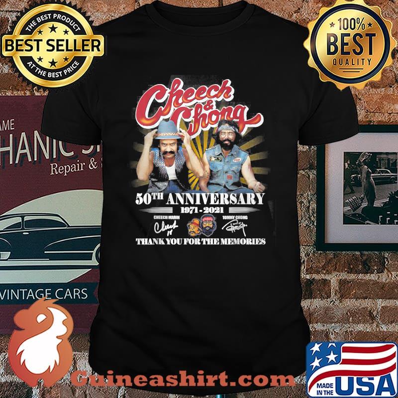 Cheech & ChongThank 50th anniversary thank you for the memories signatures T-Shirt