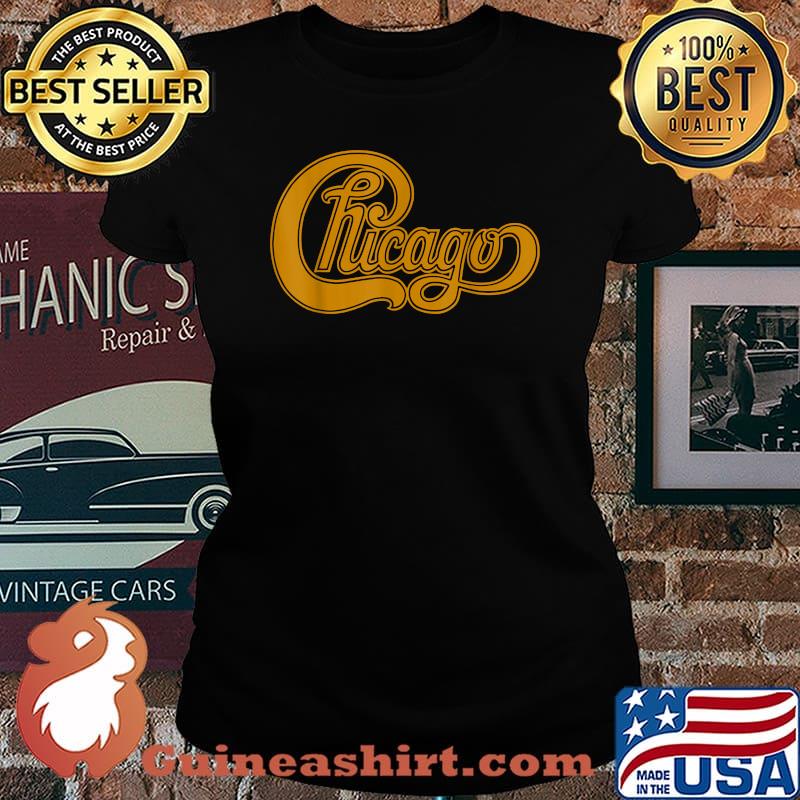 Chicago Band Original Logo 60s Music T-Shirt Laides tee