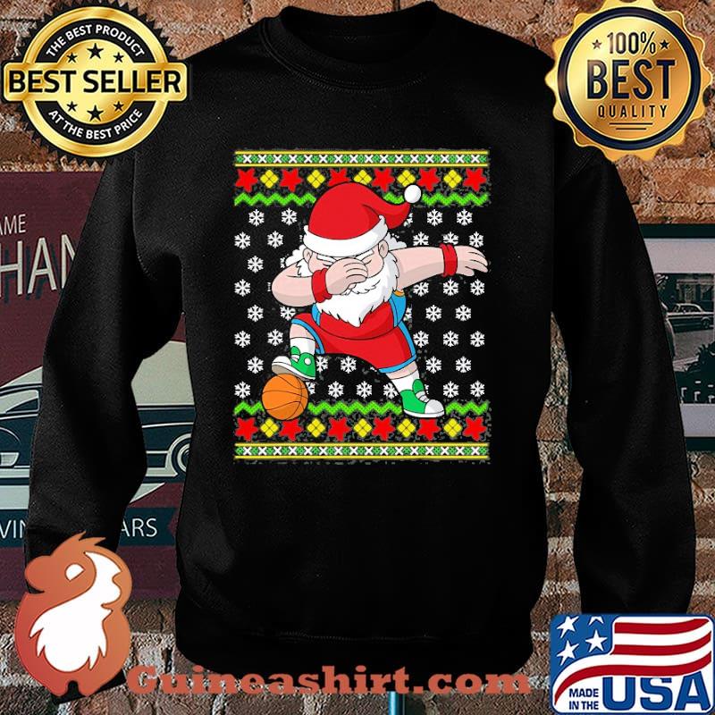 Christmas Dabbing Santa Basketball Dab Dance Shirt Sweater