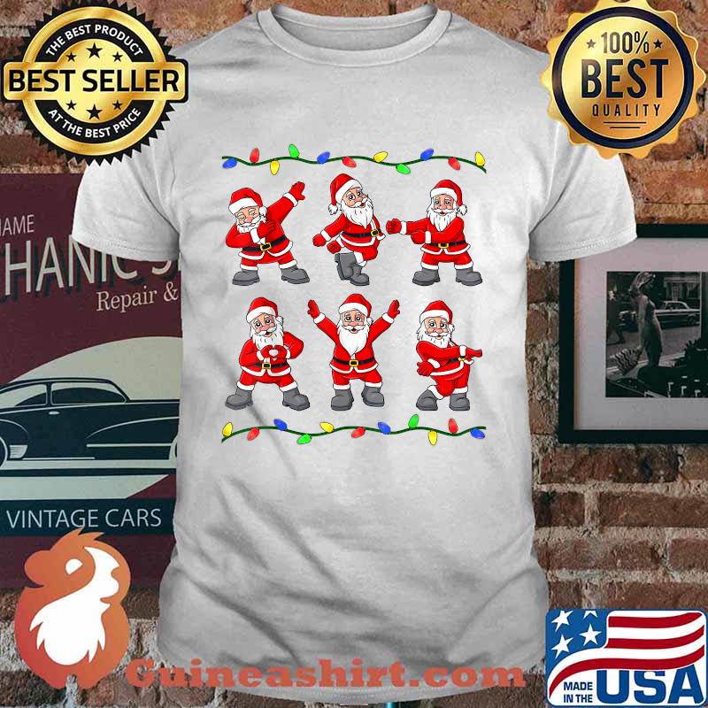 Christmas Santa Claus Dancing Tree Lights T-Shirt