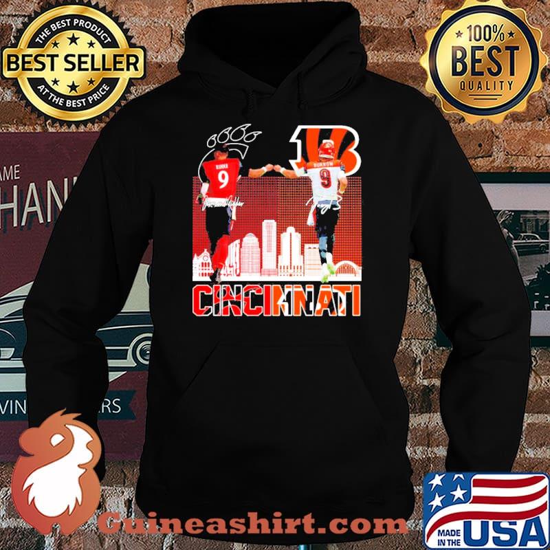 Cincinnati Ridder and Burrow signatures s Hoodie