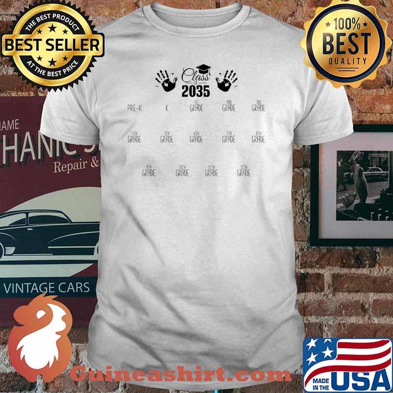 Class of 2035 - Grow with me - First Day of School T-Shirt