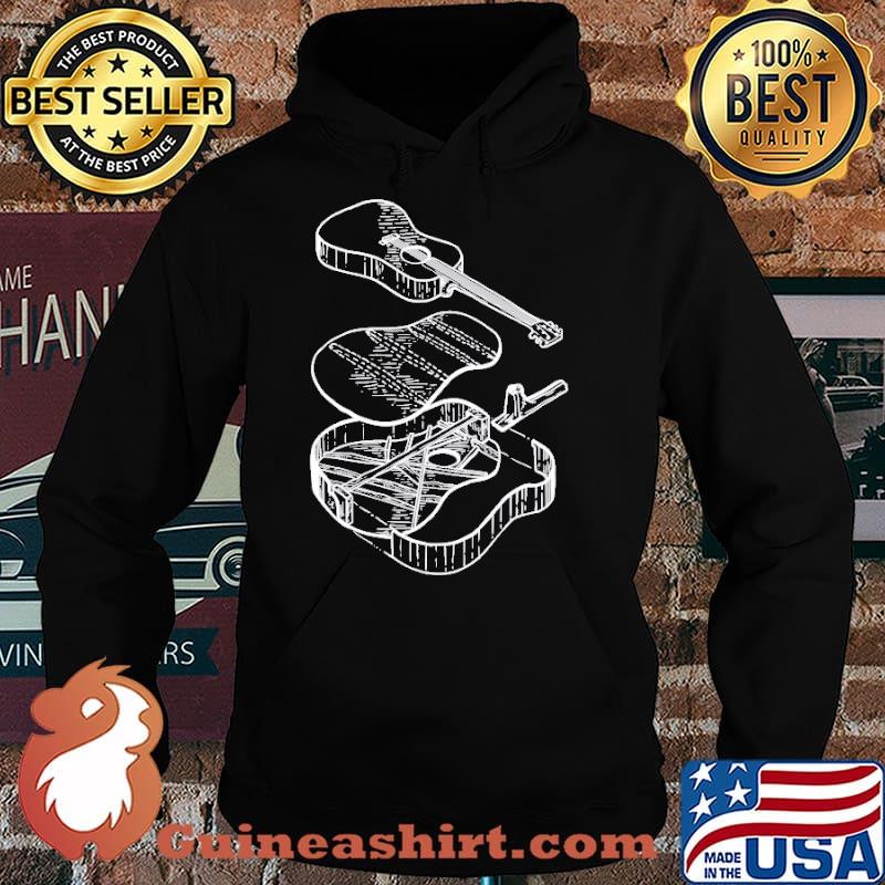 Classic Acoustic Guitar Patent Music Shirt Hoodie