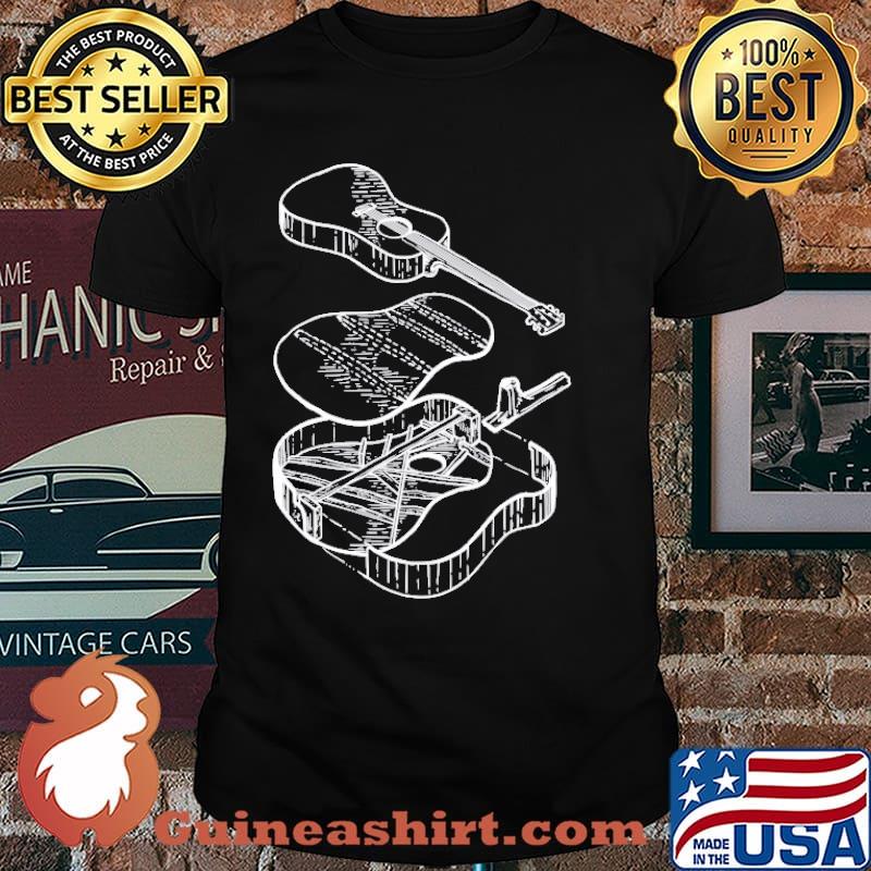 Classic Acoustic Guitar Patent Music Shirt