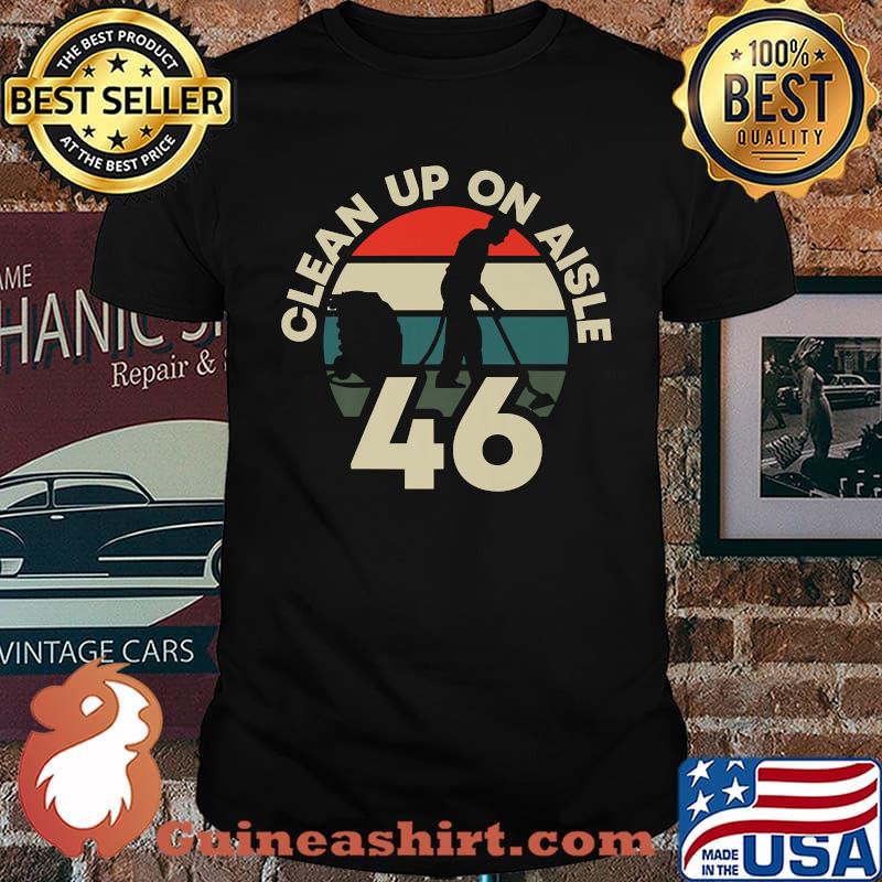 Clean Up On Aisle 46 Biden Vintage Sunset Pro USA T-Shirt
