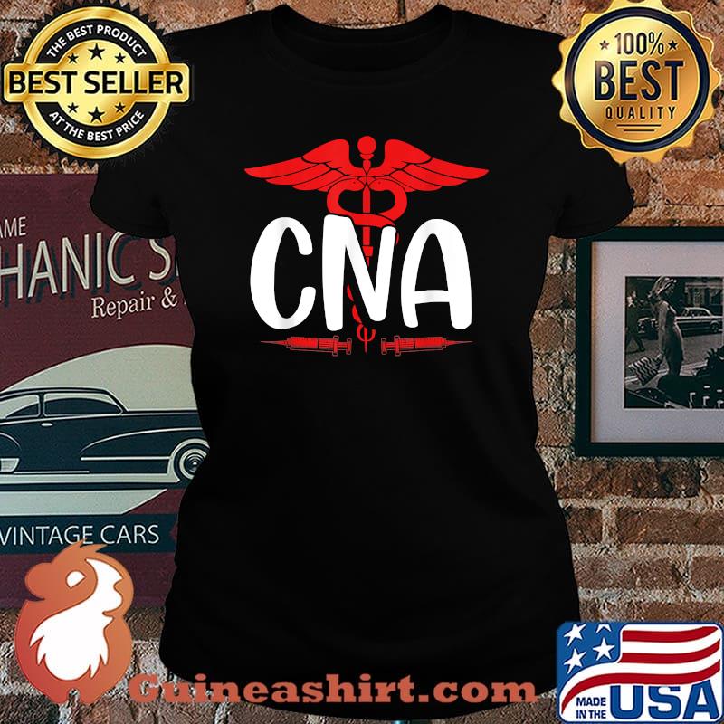 CNA Caduceus Symbol Certified Nursing Assistant Medical T-Shirt Laides tee