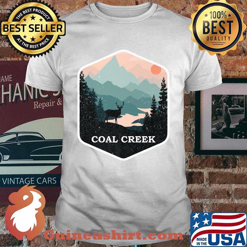 Coal Creek Colorado CO Vintage Mountains Hiking Souvenir T-Shirt