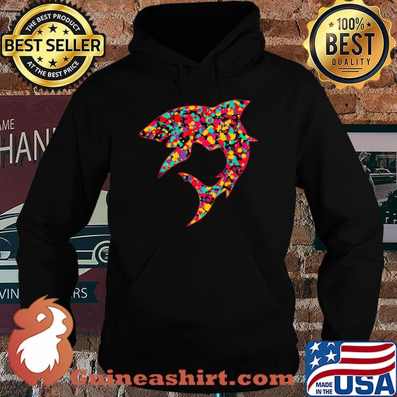Colorful Dot Shark International T-Shirt Hoodie