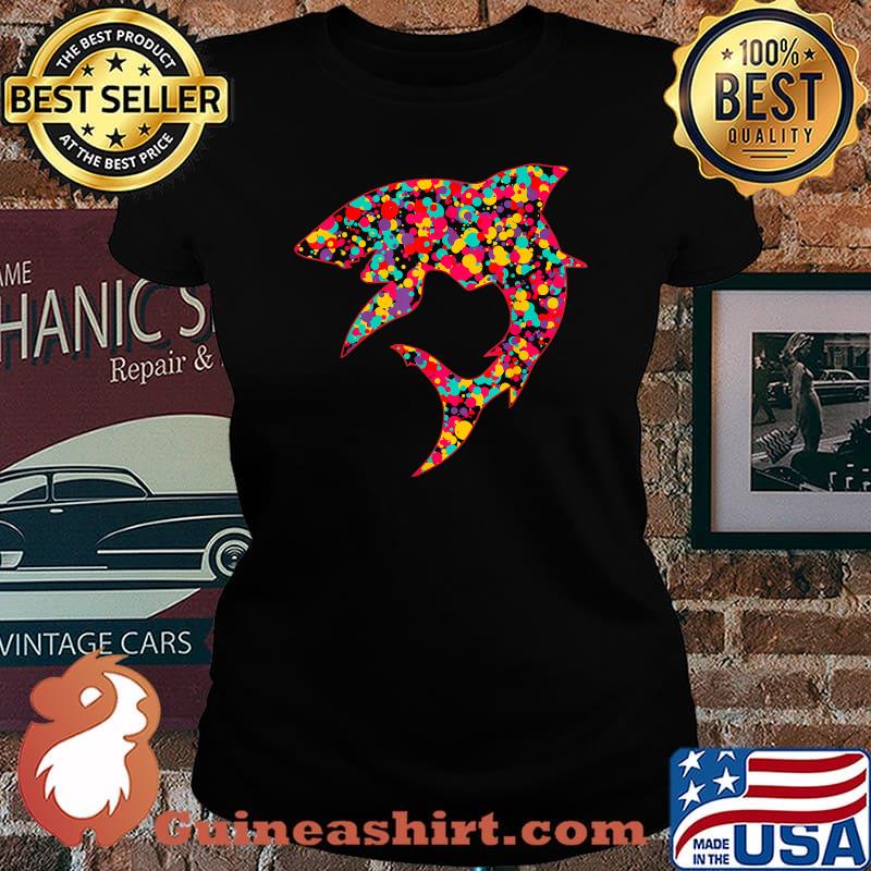 Colorful Dot Shark International T-Shirt Laides tee