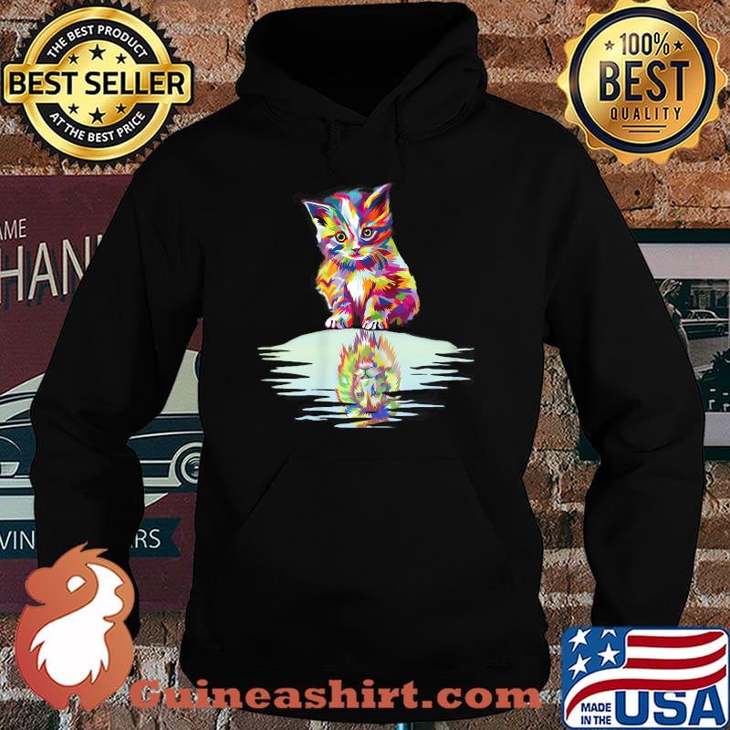 Colorful Lion Head Cute Cat T-Shirt Hoodie