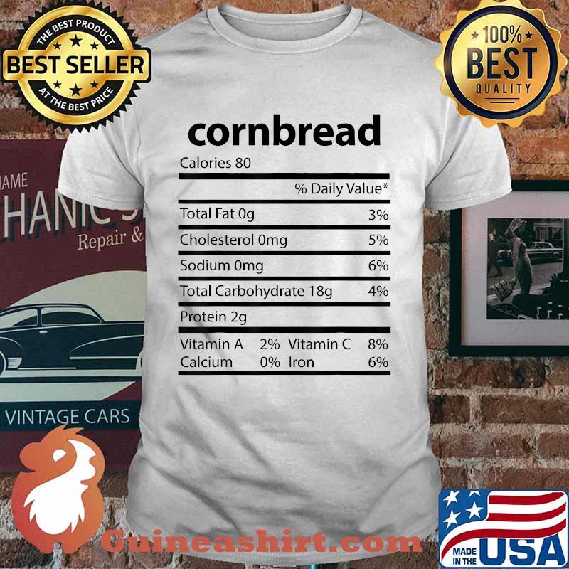 Cornbread Family Thanksgiving Nutrition Facts T-Shirt