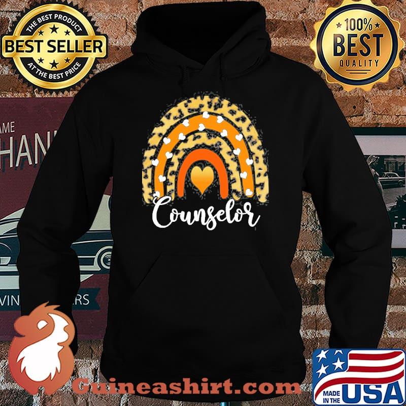 Counselor Boho Rainbow Leopard Shirt Hoodie