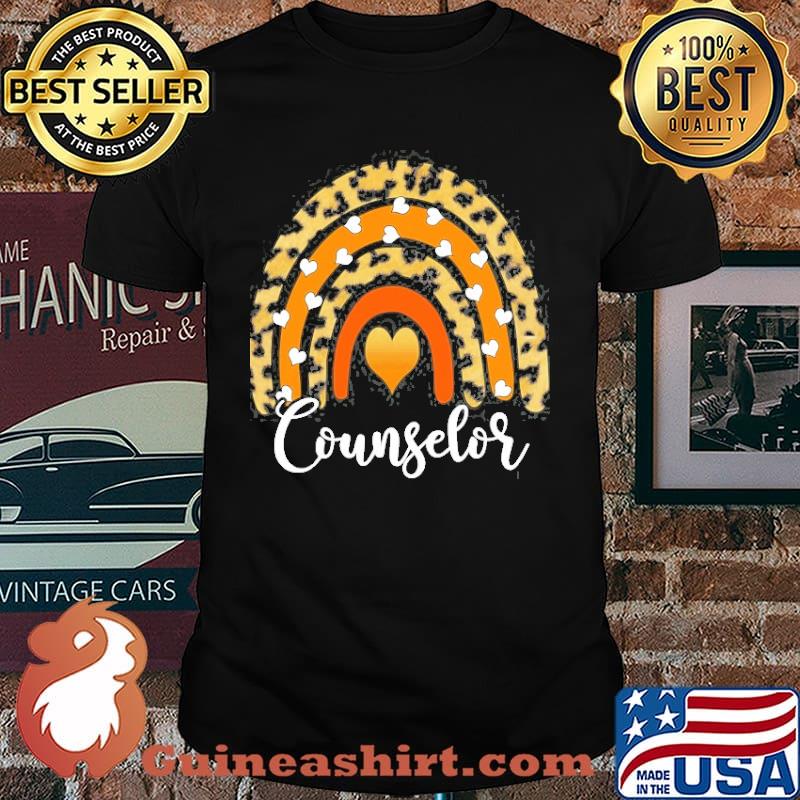 Counselor Boho Rainbow Leopard Shirt