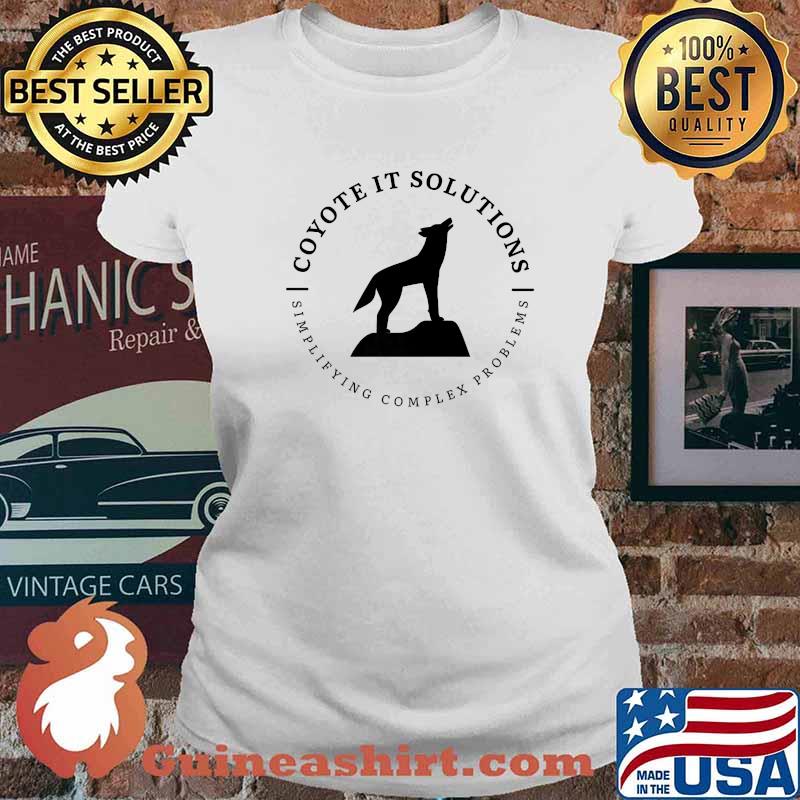 Coyote IT Solutions Simplifying Complex Problem Wolf T-Shirt Ladies tee