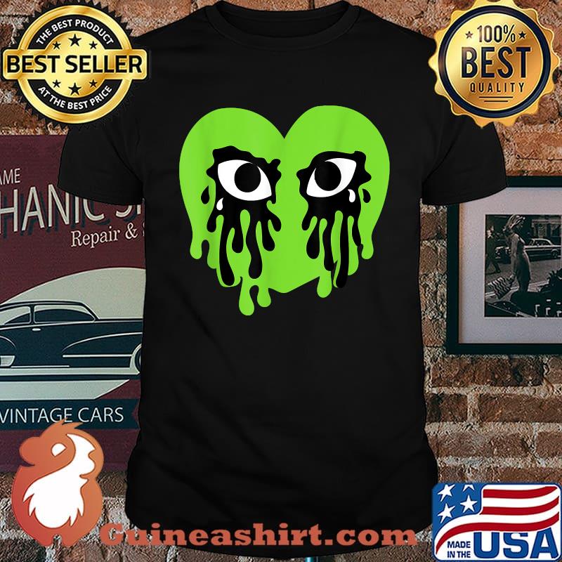 Crying Heart Electric Green Jordan T-Shirt