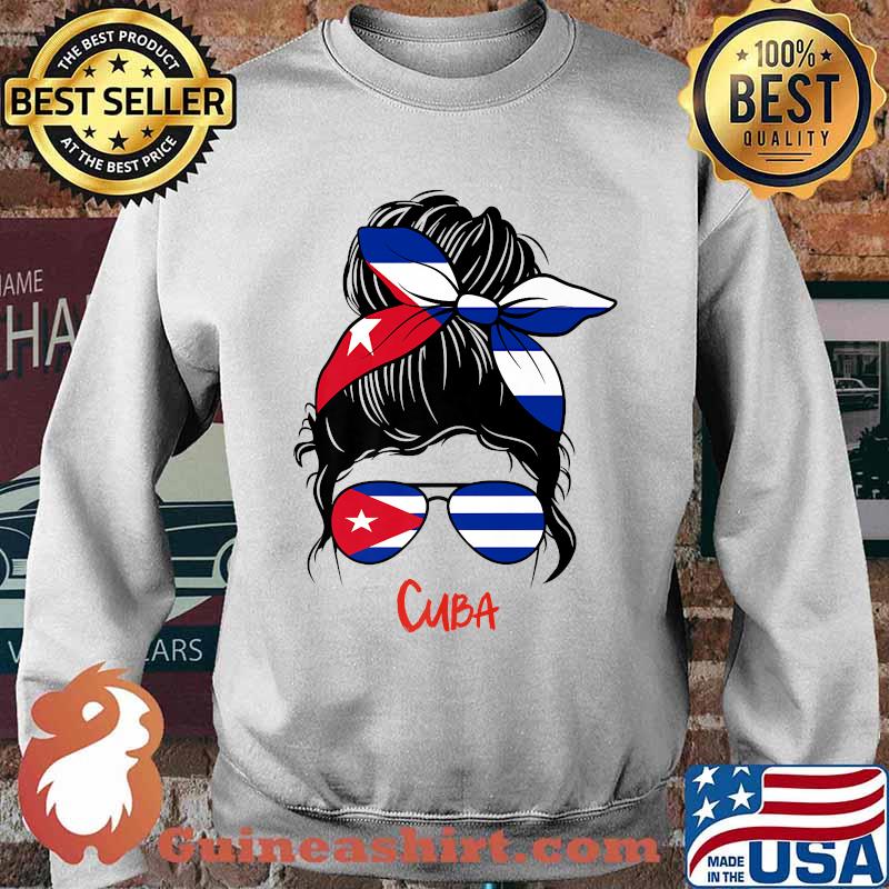 Cuba chica cubana cuban girl Libre Flag T-Shirt Sweater