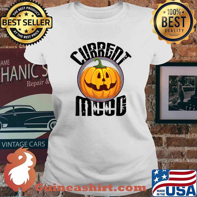 Current Mood Pumpkin Monster Halloween Party T-Shirt Ladies tee