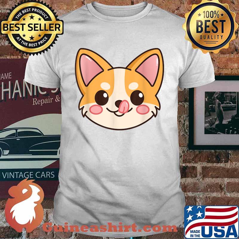 Cute Corgi Gift Kawaii Dog Lover Sweet Corgi Front T-Shirt