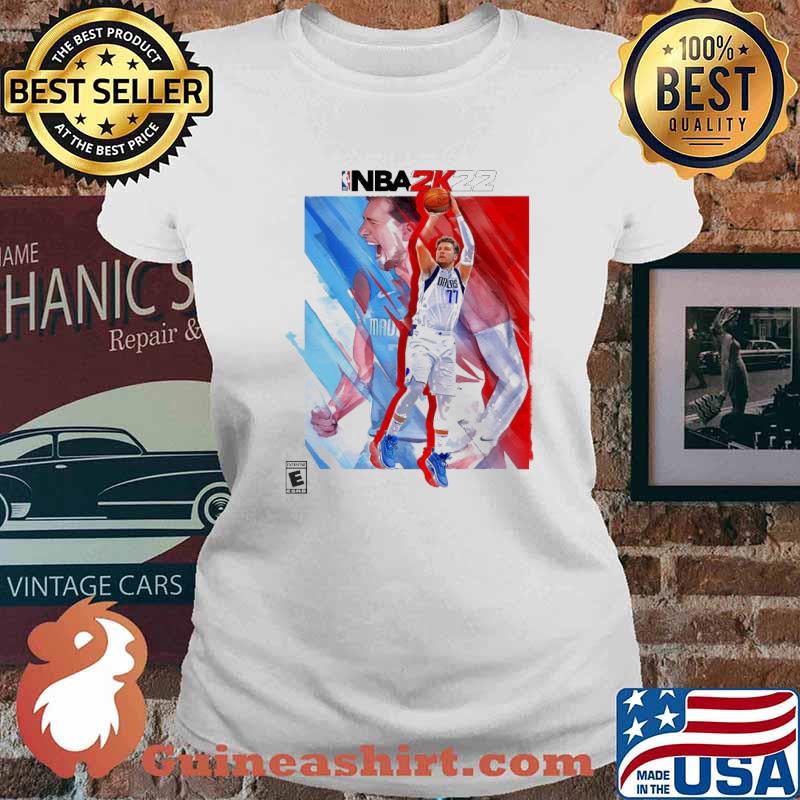 Dallas Luka Doncic #77 NBA 2k22 cover s Ladies tee