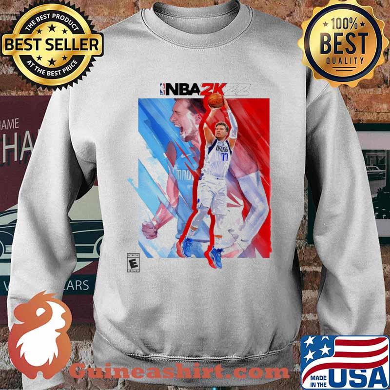 Dallas Luka Doncic #77 NBA 2k22 cover s Sweater
