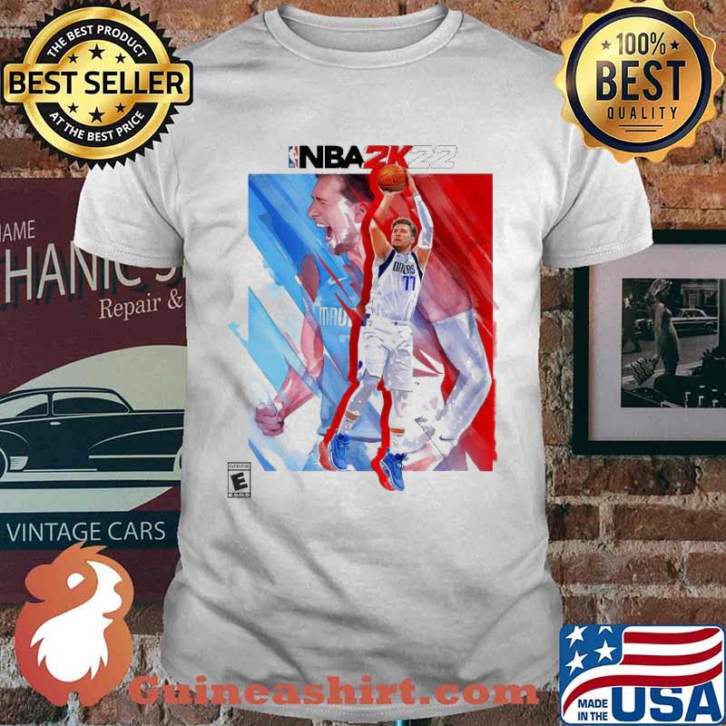 Dallas Luka Doncic #77 NBA 2k22 cover shirt