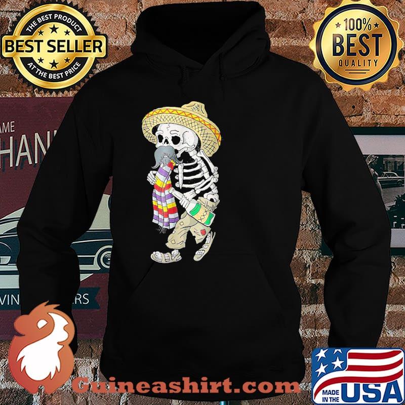 Day Of The Dead Bearded Sugar Skull Halloween Shirt Hoodie