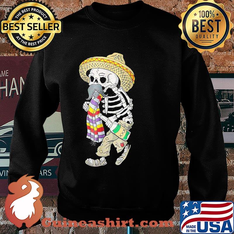 Day Of The Dead Bearded Sugar Skull Halloween Shirt Sweater