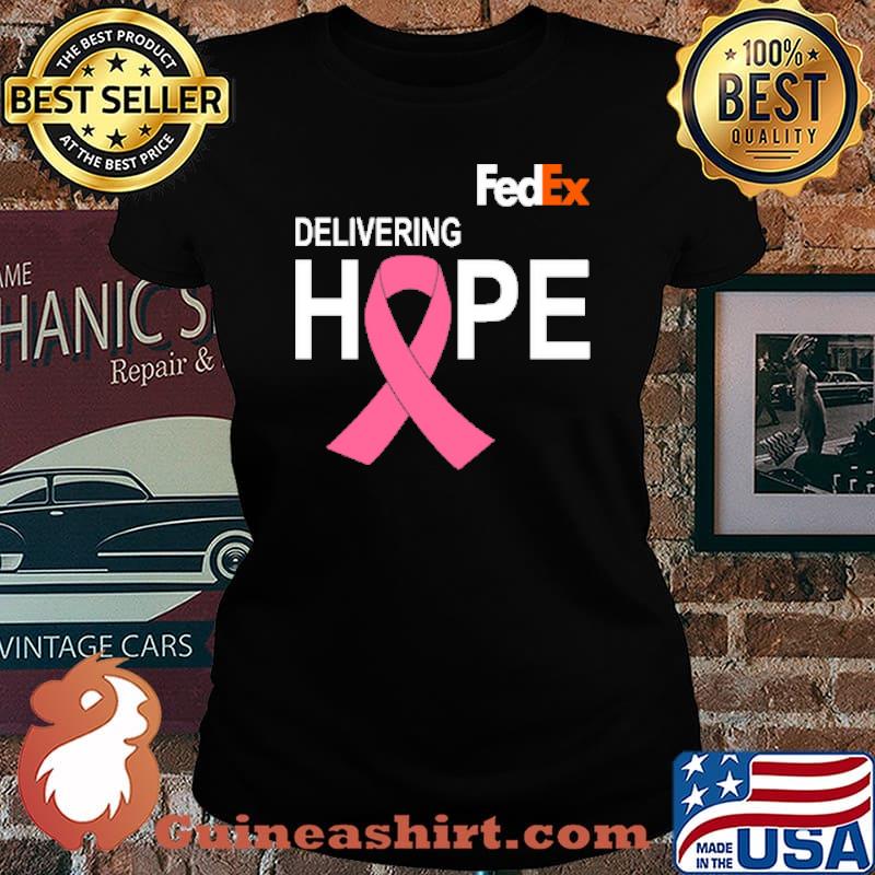 Delivering hope fedex pink ribbon breast cancer s Laides tee