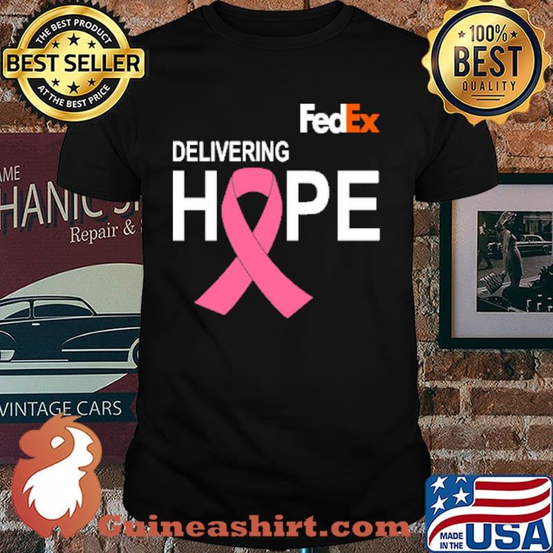 Delivering hope fedex pink ribbon breast cancer shirt