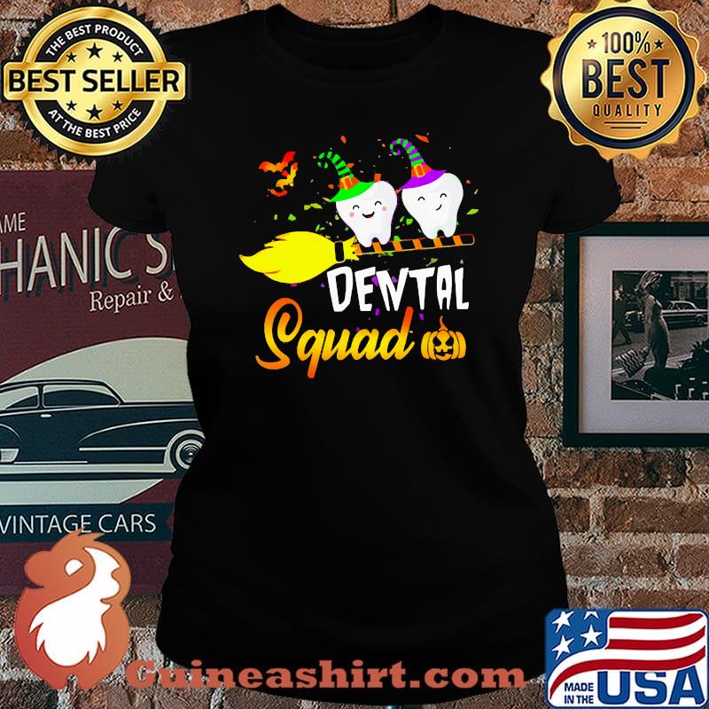 Dental squad halloween witch s Laides tee