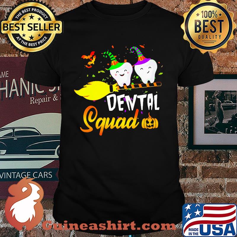 Dental squad halloween witch shirt
