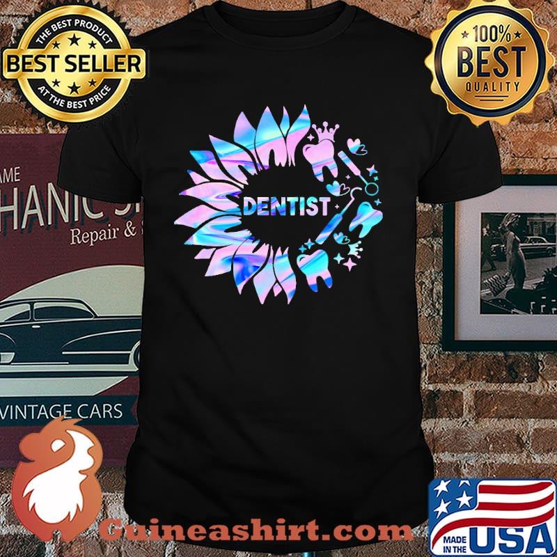 Dentist Sunflower Hologram Shirt