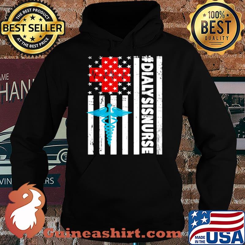 Dialysis Nurse 2021 Flag s Hoodie