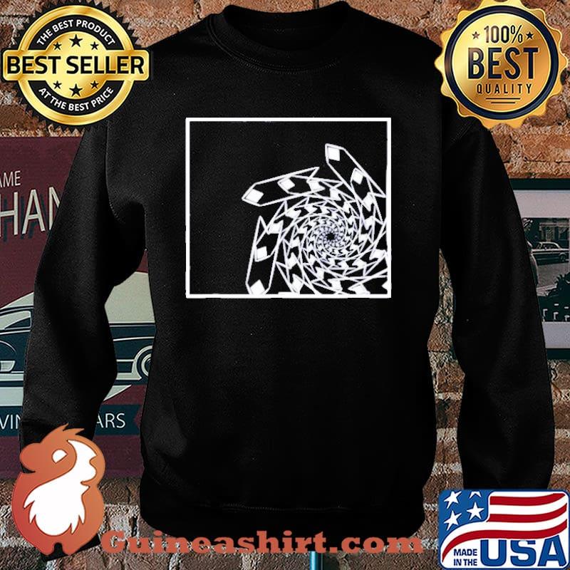 Diamond Arrow Infinite Spiral Fractal Trippy Art s Sweater