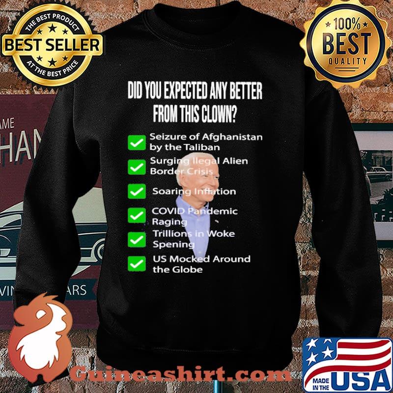 Did you expected any better from this clown joe biden s Sweater
