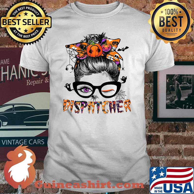 Dispatcher Messy Bun Hair Halloween T-Shirt