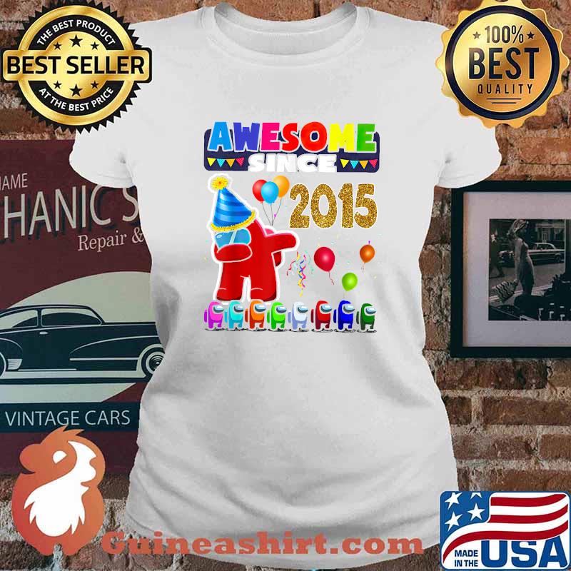 Disstressed Level 6 Among Unlocked With Us 6th Birthday T-Shirt Ladies tee