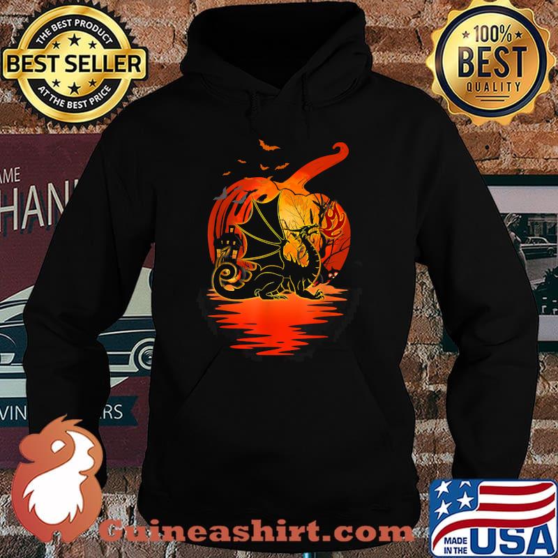 Dragon Silhouette Pumpkin Halloween Costume T-Shirt Hoodie