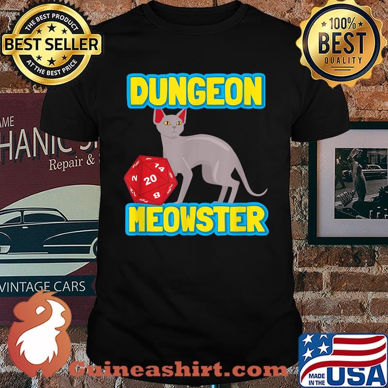 Dungeons Meowster Egyptian Dice T-Shirt